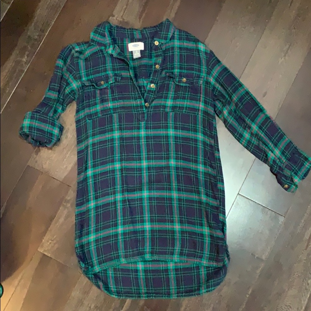 ❗️NWOT❗️ Girls- 3/4 Sleeve Plaid Dress